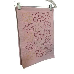 Hand Embroidered Placemats (8) Pink Multicolor Kitchenware Dinner Party READ